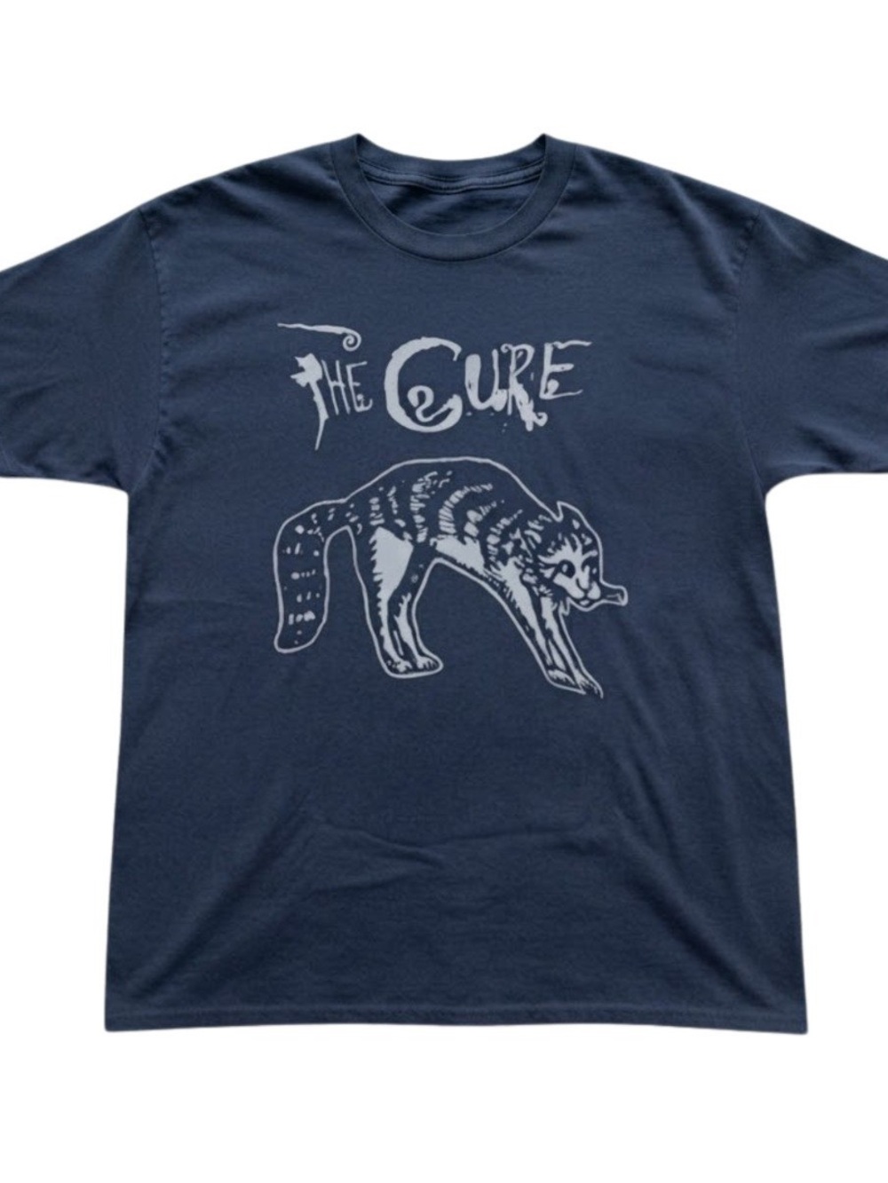The Cure Alternative Rock Band Animal Graphic Navy Gildan T-Shirt